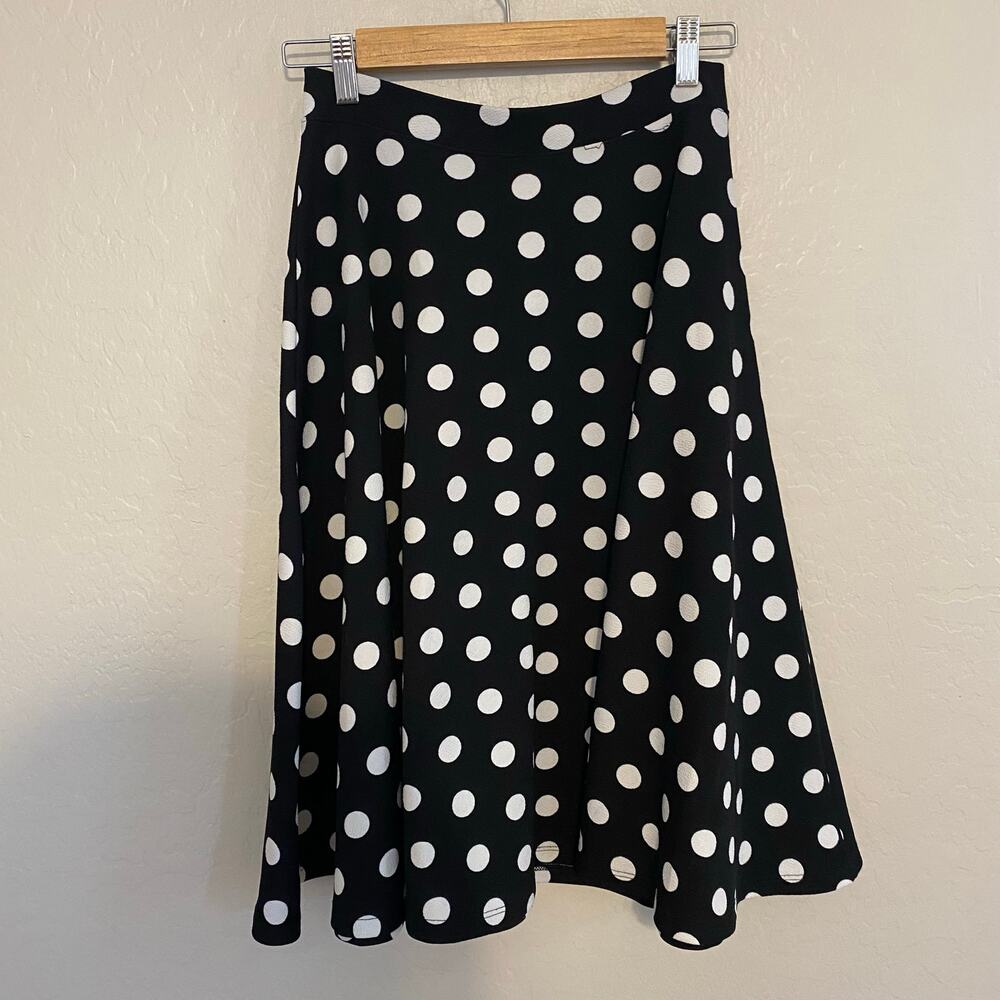 Unique Vintage Polka Dot Circle Skirt Womens Sz Medium Rockabilly Pinup Swing